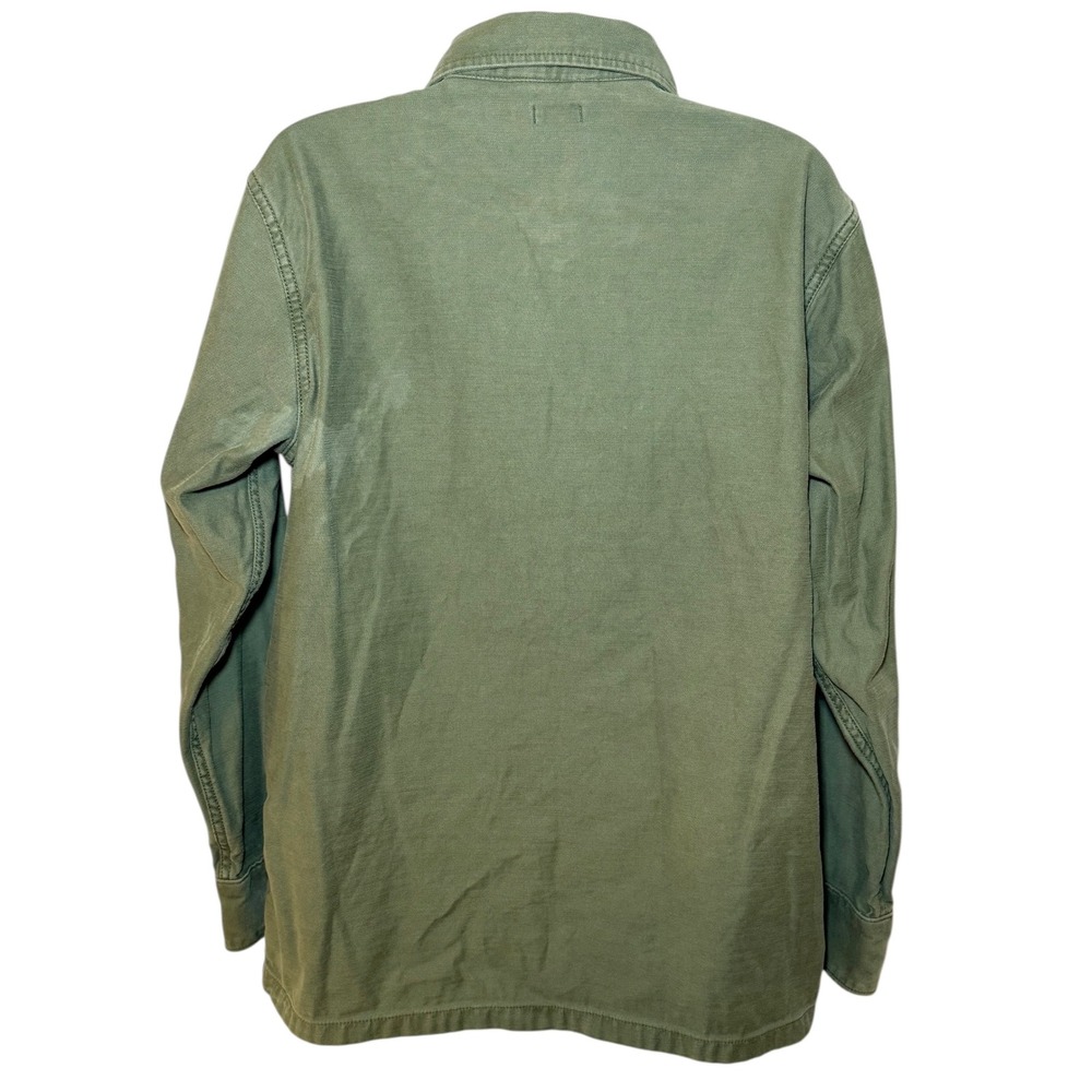 Faherty Womens Small Savannah Cotton Oversight Fatigue Shirt Utility WOF2221-FTG - Picture 2 of 9